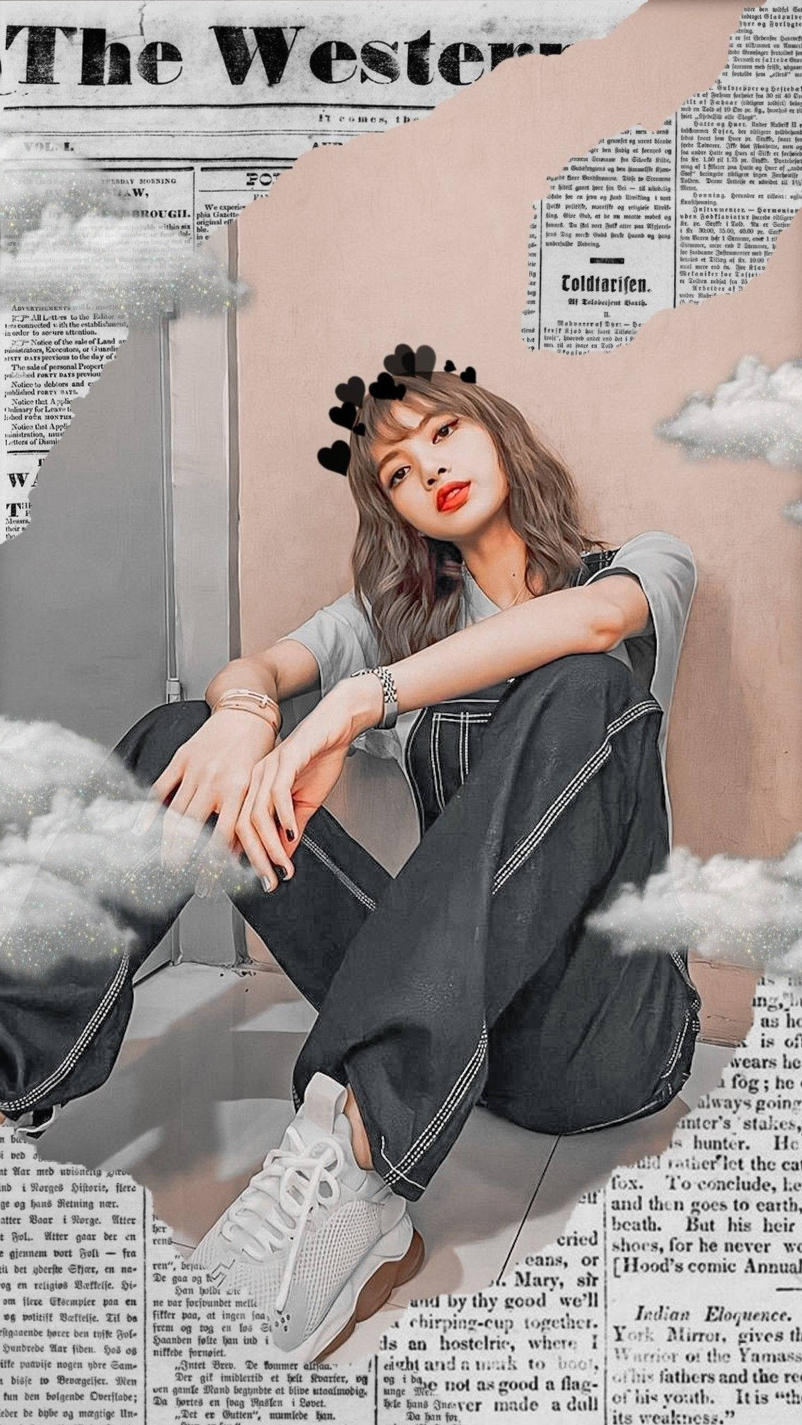 Lisa, Blackpink, cat ears, Full HD Phone Wallpaper