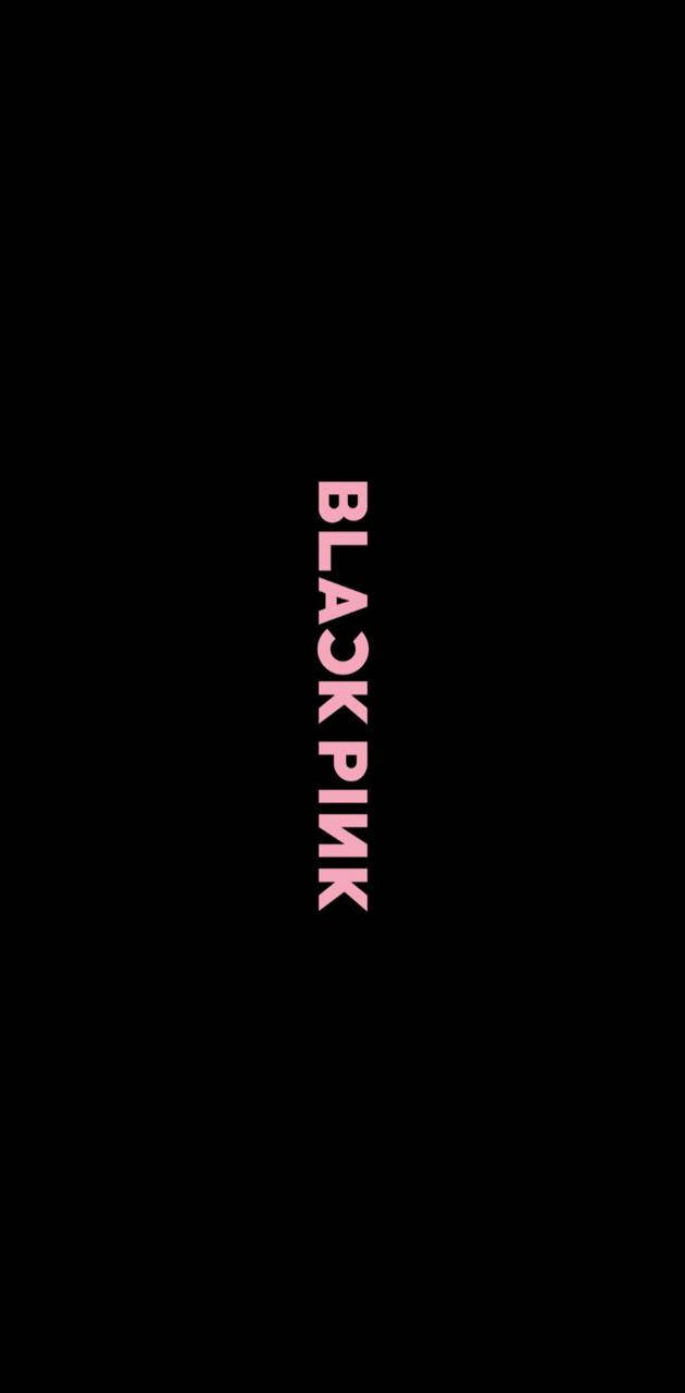 Blackpink Logo, vertical minimalist, bold pink text, HD Phone Wallpaper