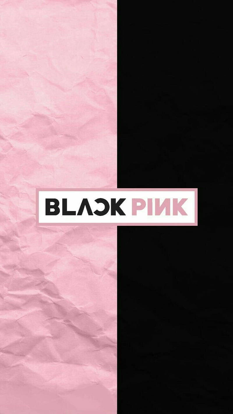 Blackpink Logo, black, pink, HD Phone Wallpaper