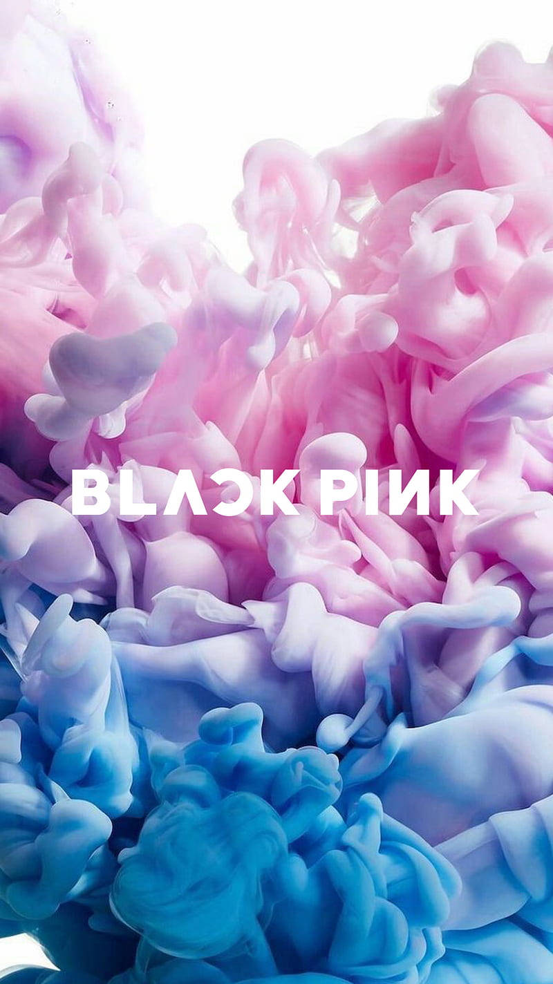 Blackpink Logo, pastel smoke art, vibrant pink, HD Phone Wallpaper