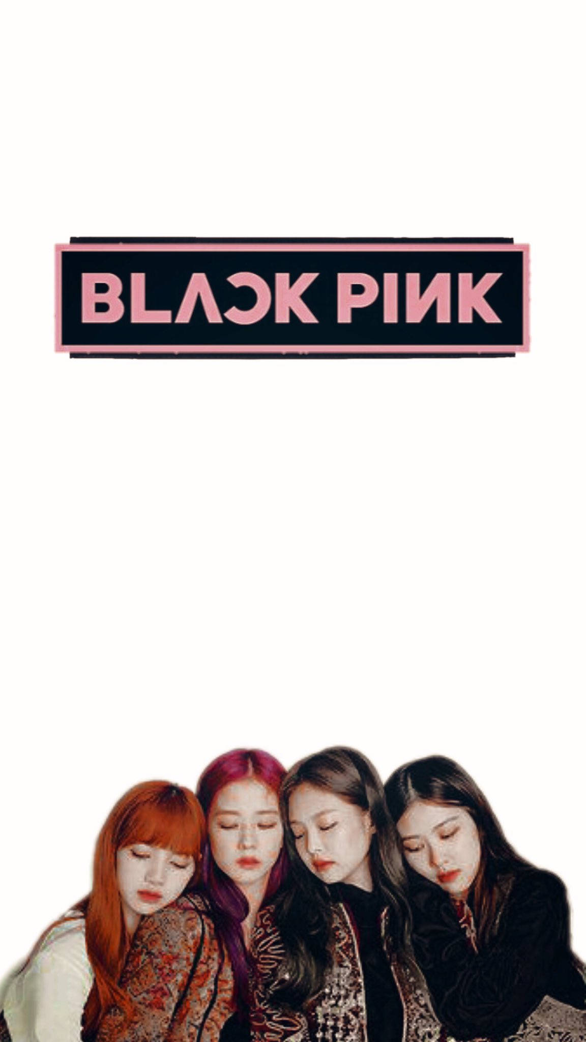 BLACK PINK, members, minimalist, Full HD Phone Wallpaper