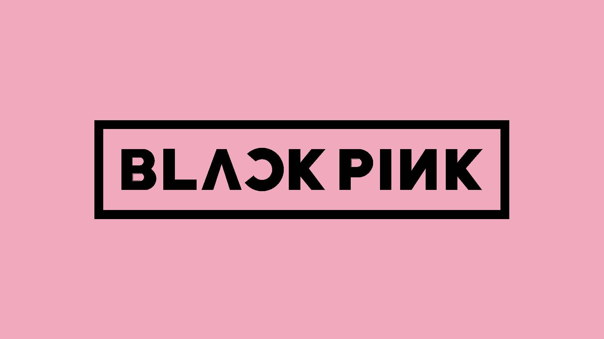 Blackpink Logo, black, rectangle, Full HD Desktop Wallpaper
