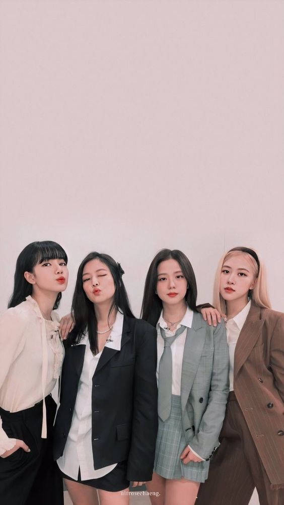 Blackpink, blazers, chic outfits, SD Phone Wallpaper