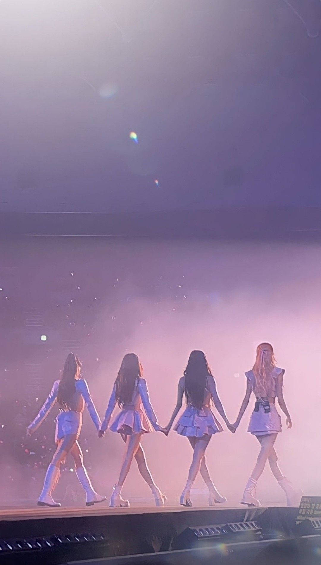 Blackpink, hazy stage, purple light, HD Phone Wallpaper