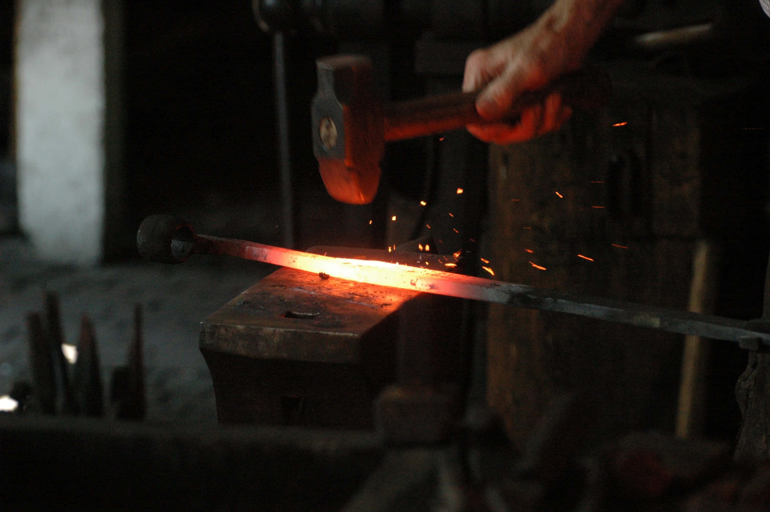 Blacksmith, forge, anvil, 2K Desktop Wallpaper