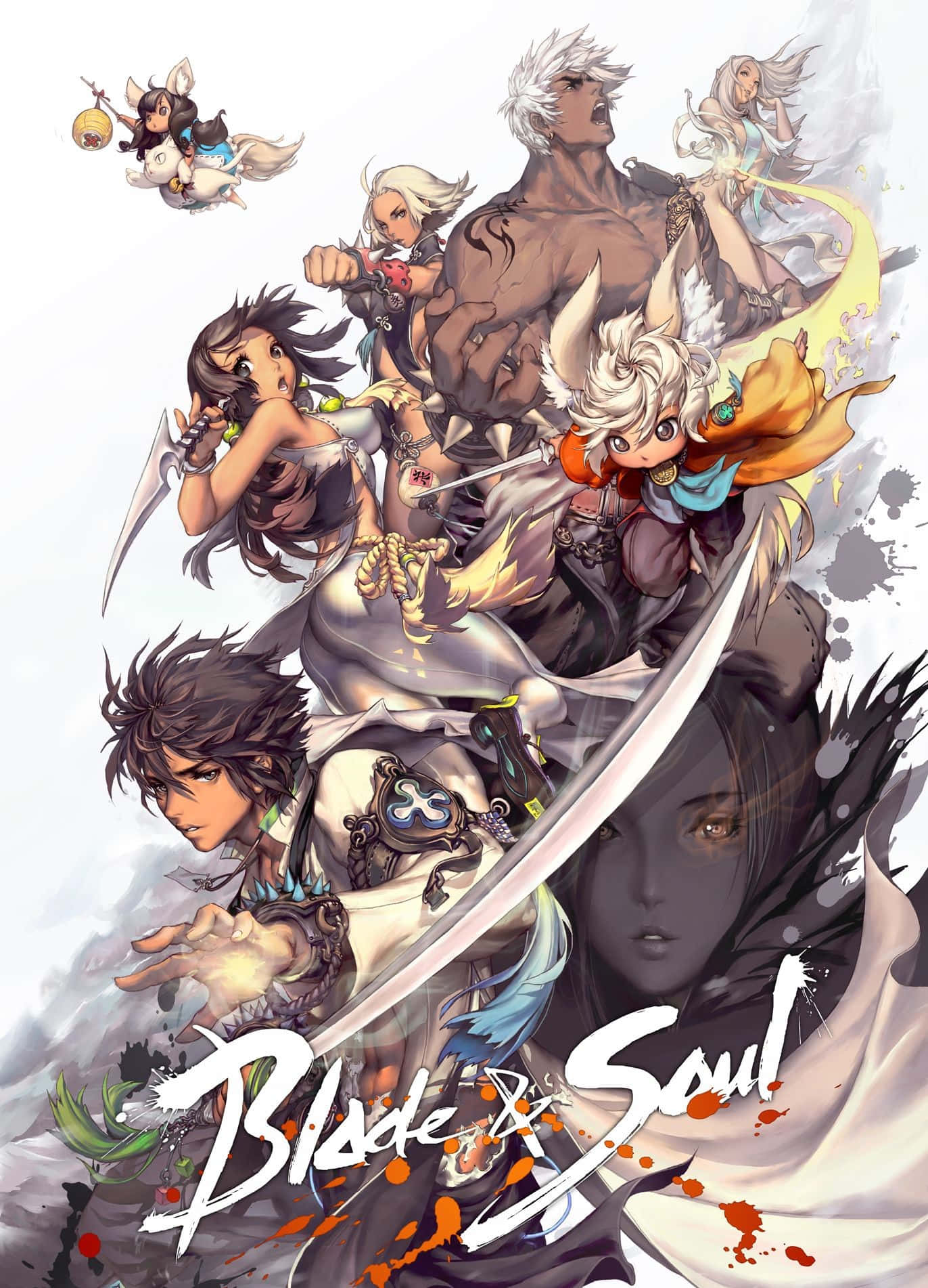 Blade And Soul Anime, anime characters, combat pose, HD Phone Wallpaper