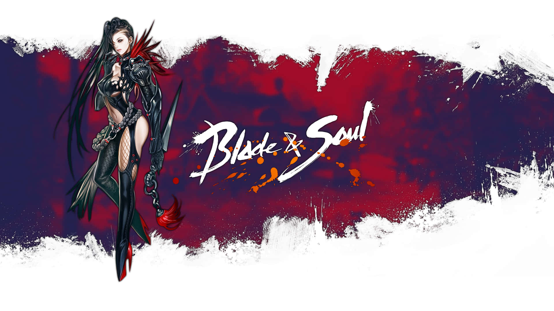 Blade and Soul, anime warrior, black leather, Full HD Desktop Wallpaper