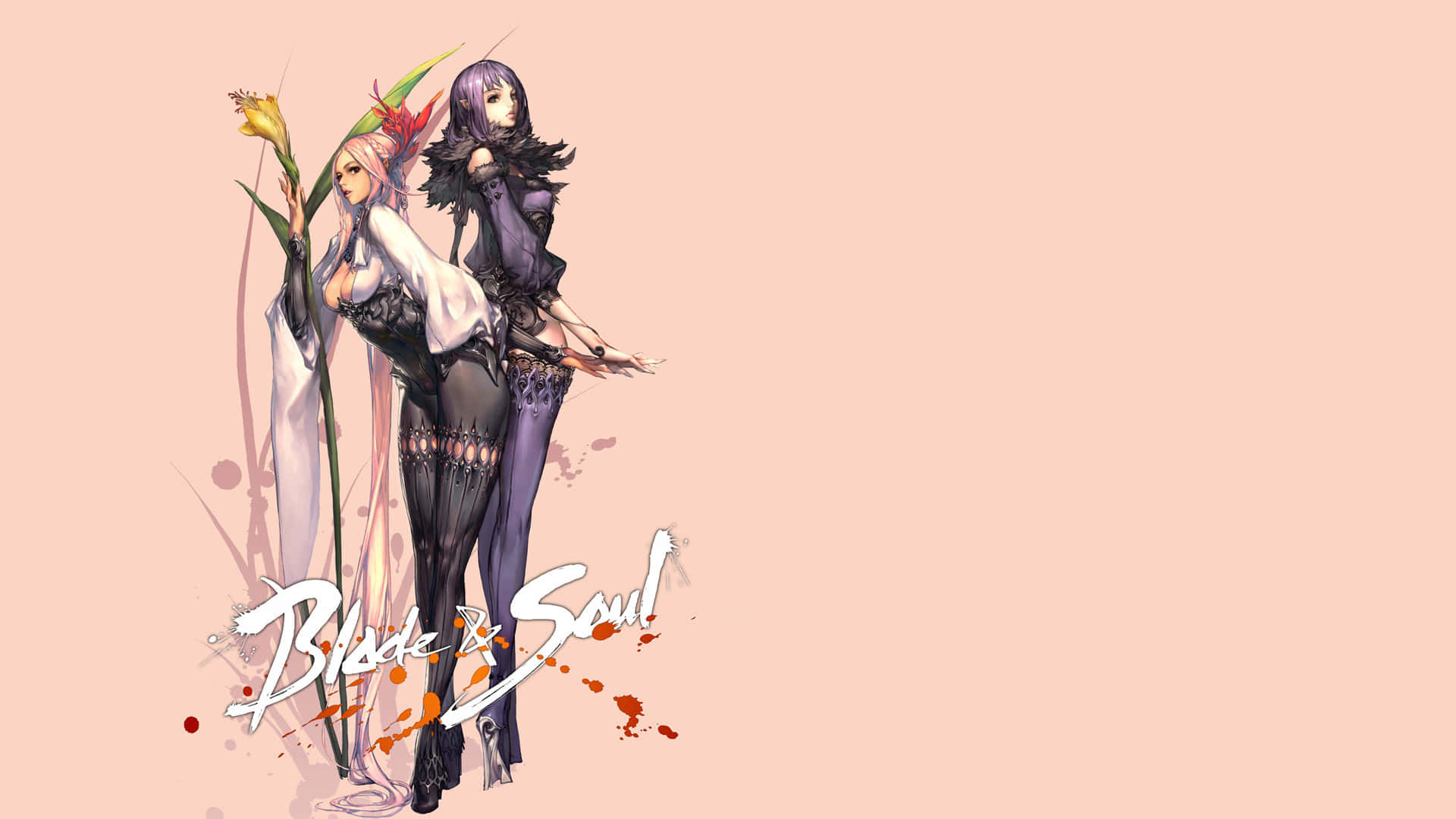 Blade & Soul, anime-style female warriors, elaborate costumes, Full HD Desktop Wallpaper