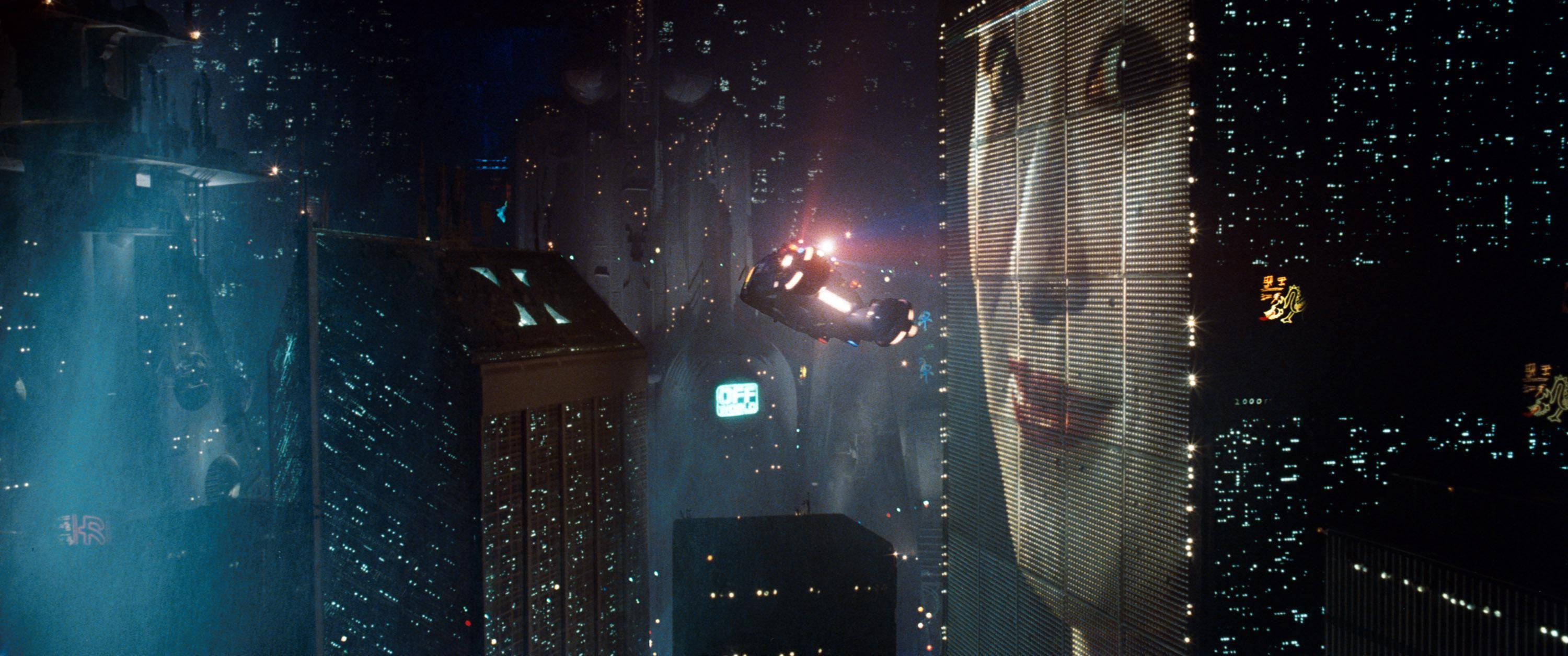 1982 Blade Runner, Blade Runner, neon-lit cyberpunk cityscape, 2K Desktop Wallpaper