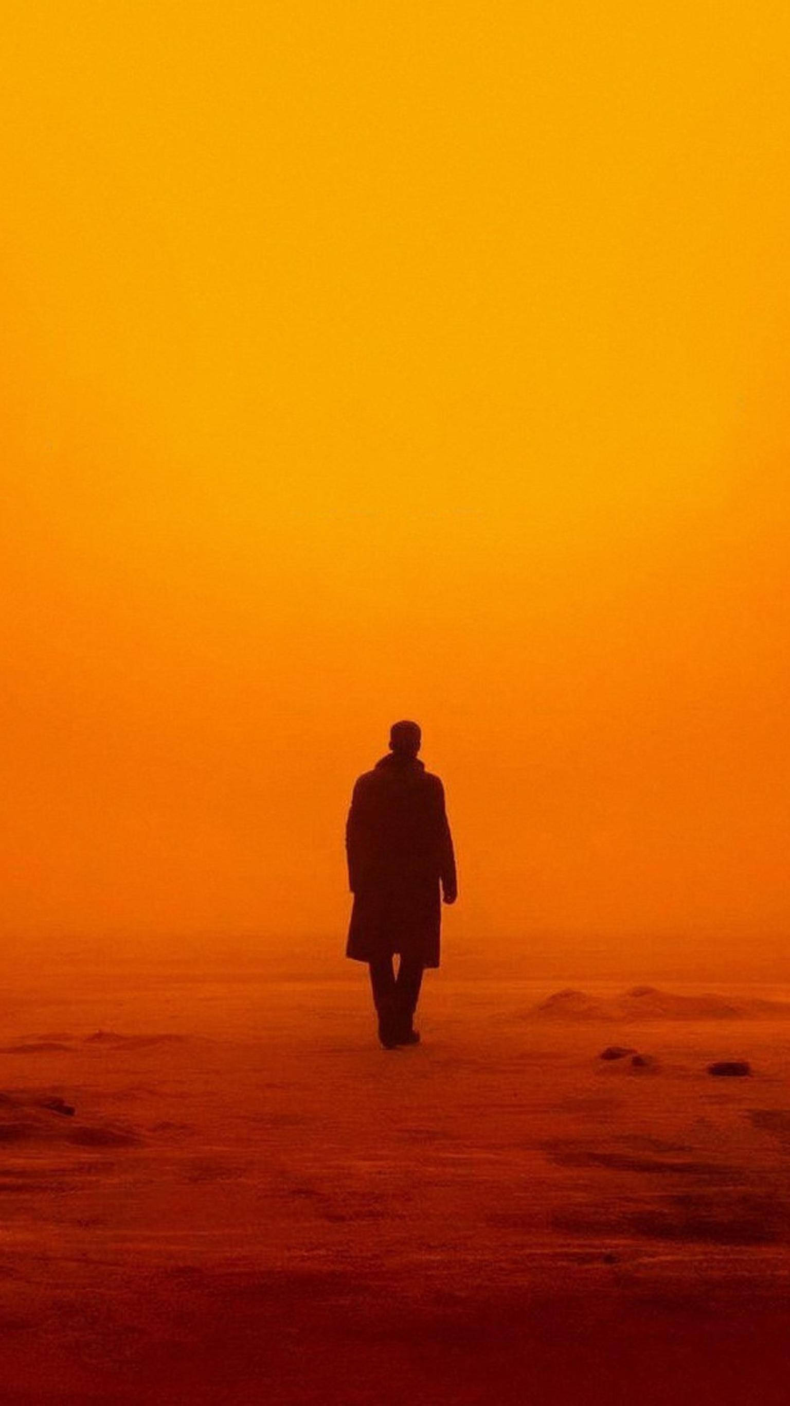 Blade Runner 2049, K, desert, 2K Phone Wallpaper