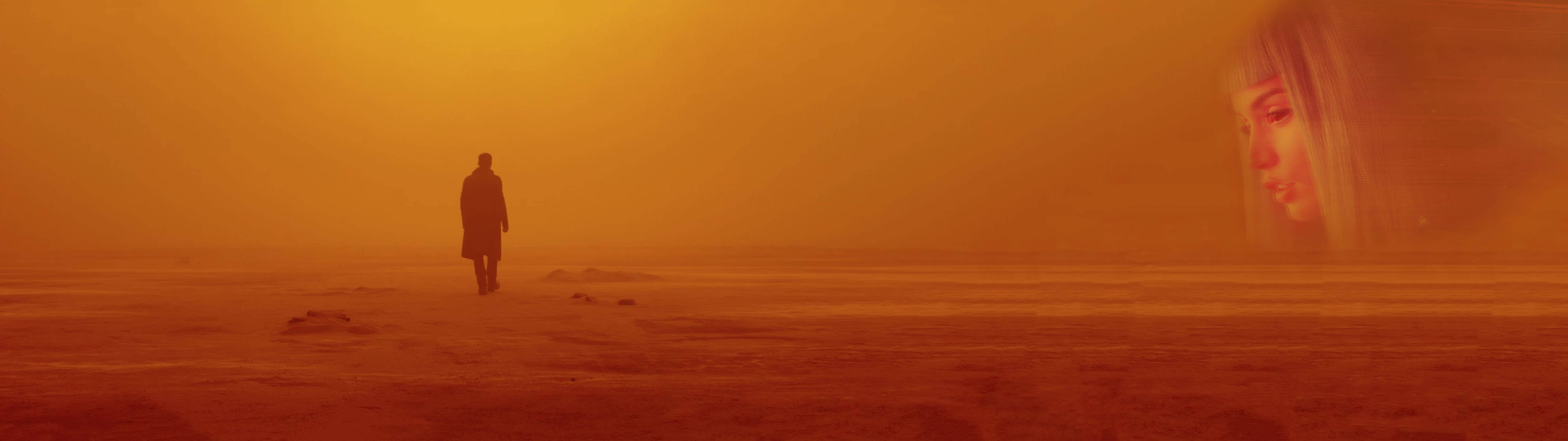 Blade Runner, desert, dual monitor, 5K Desktop Wallpaper