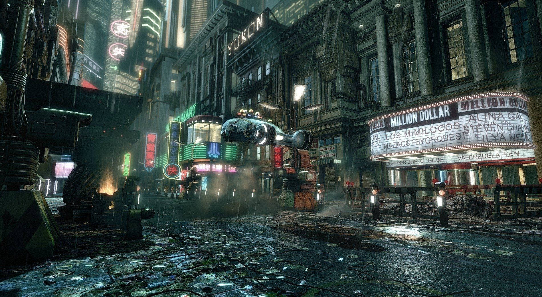 Blade Runner, dystopian future cityscape, neon signs, HD Desktop Wallpaper