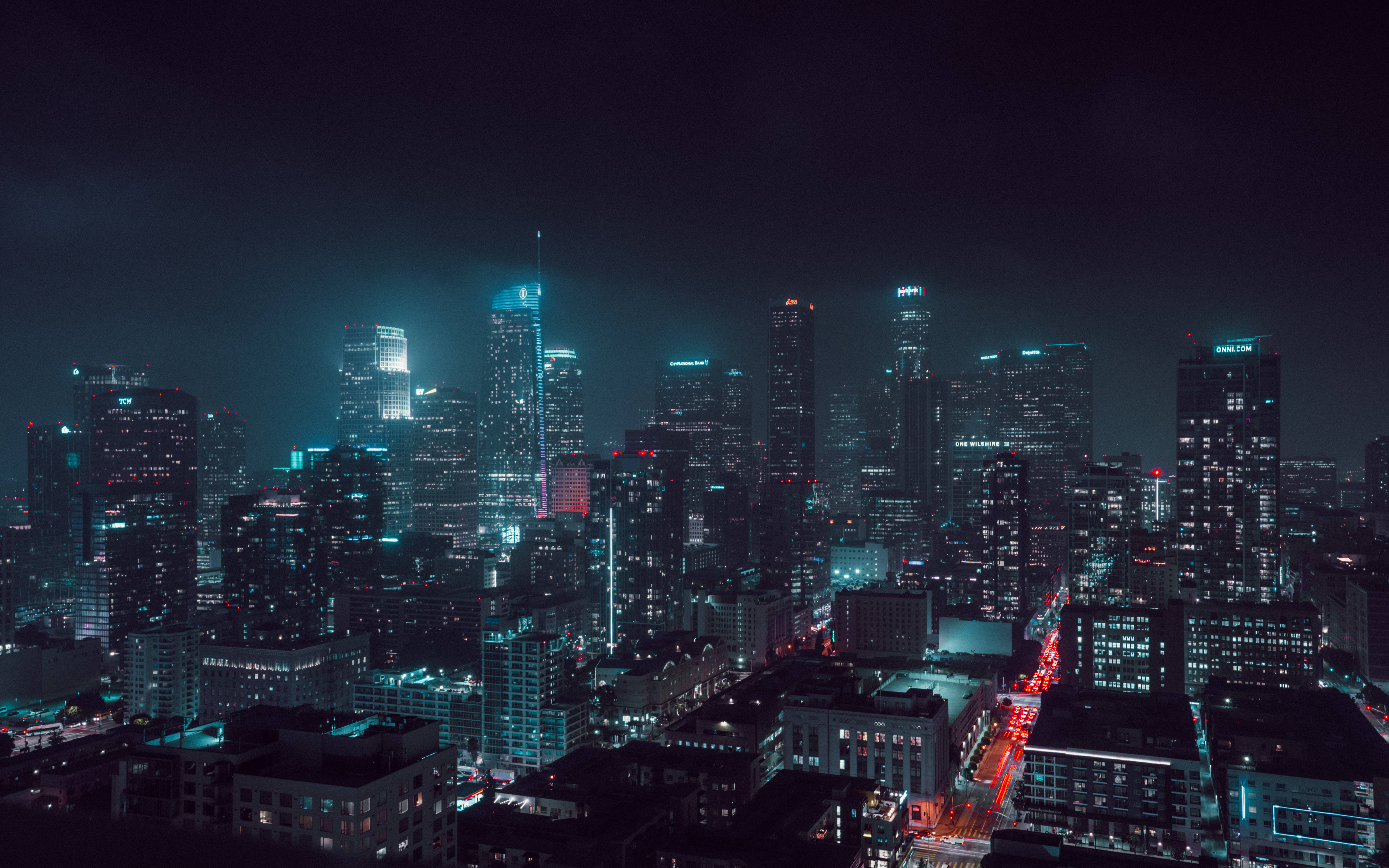 Blade Runner, futuristic cityscape, night, 5K Desktop Wallpaper