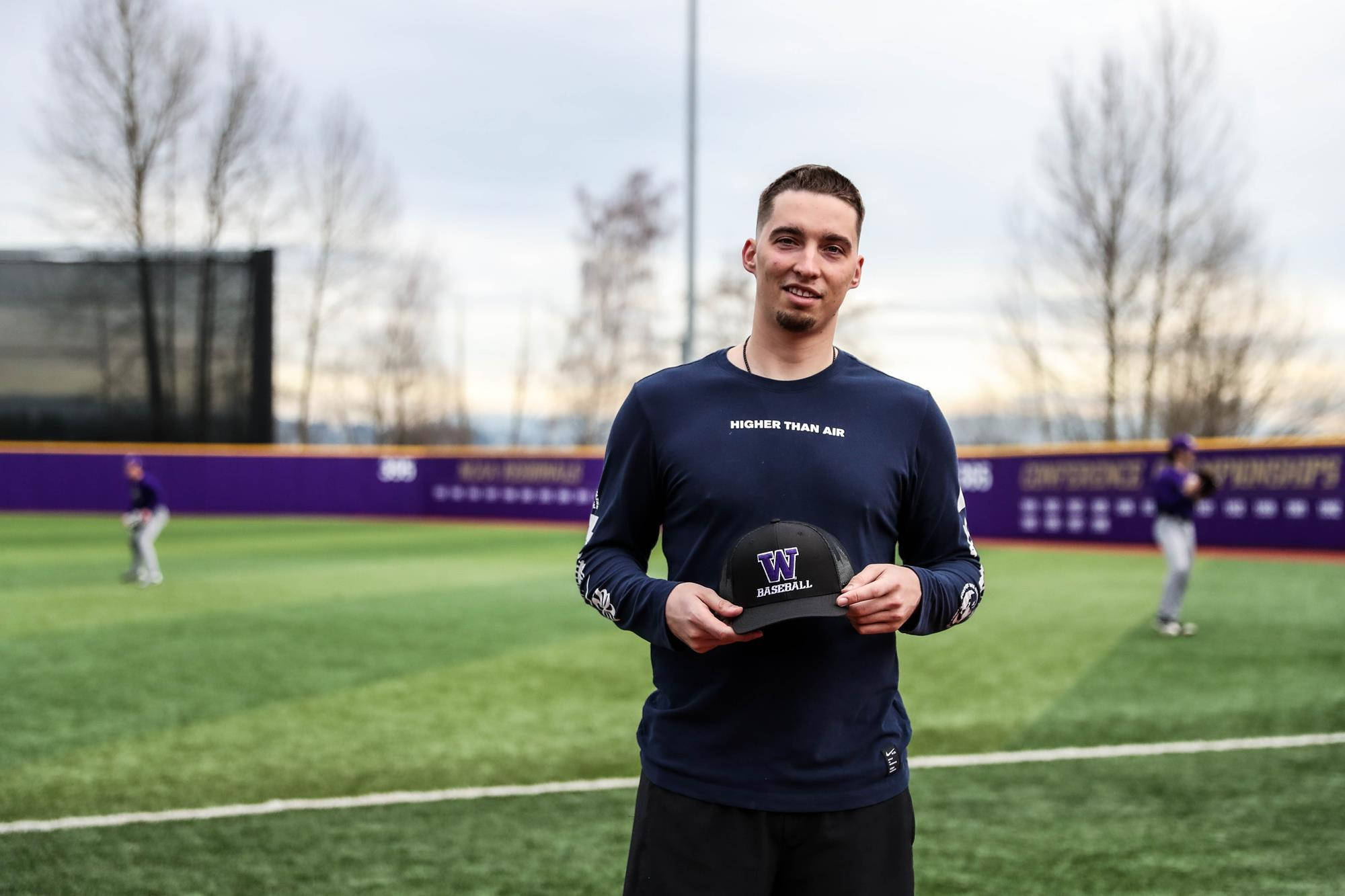 Blake Snell, navy long sleeve shirt, black cap, Full HD Desktop Wallpaper