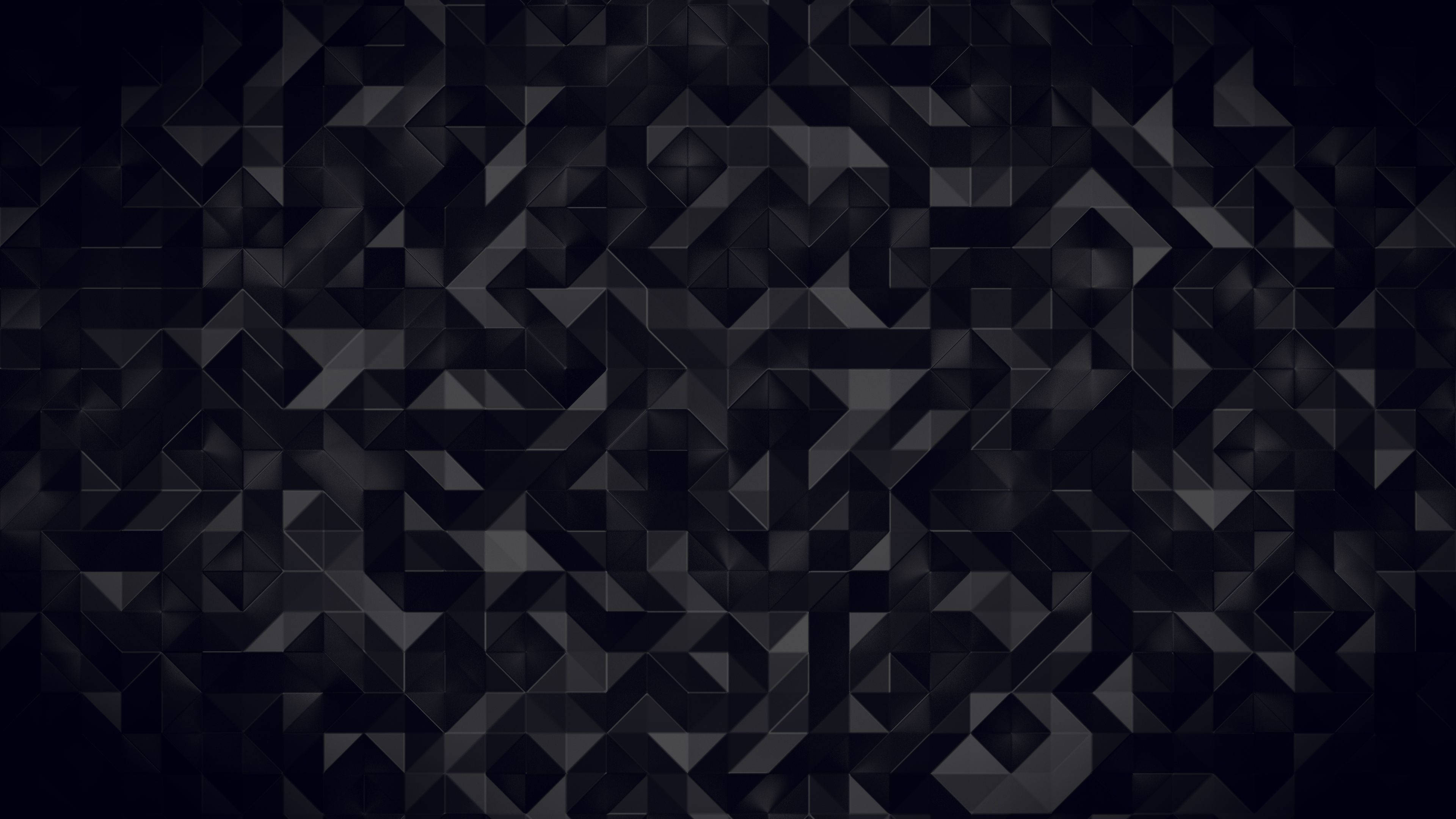 abstract geometric pattern, black, gray, 4K Desktop Wallpaper