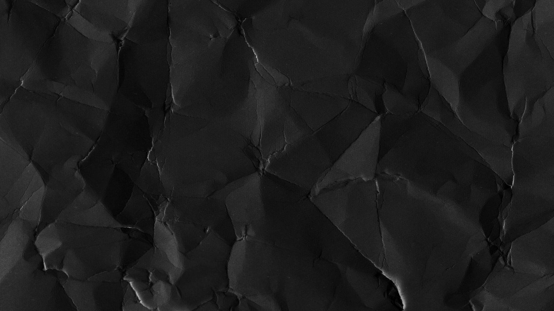 Blank Black, crumpled design, dark crumpled paper, Full HD Desktop Wallpaper