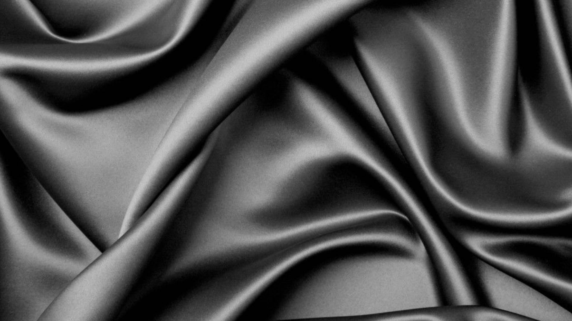 silk, crumpled, blank black sheet, Full HD Desktop Wallpaper
