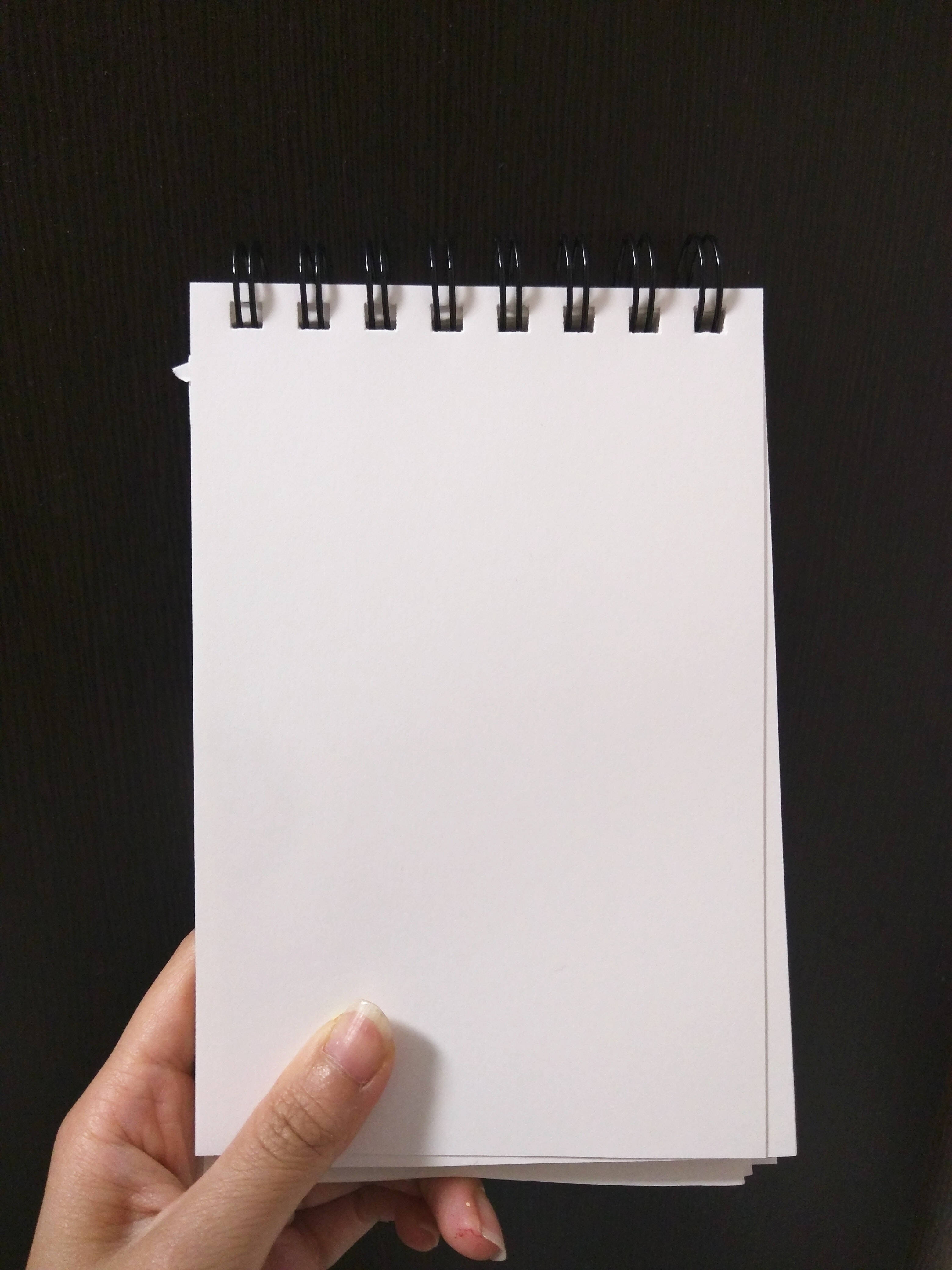 Blank Page Fountain Notebook, spiral notebook, white, 4K Phone Wallpaper