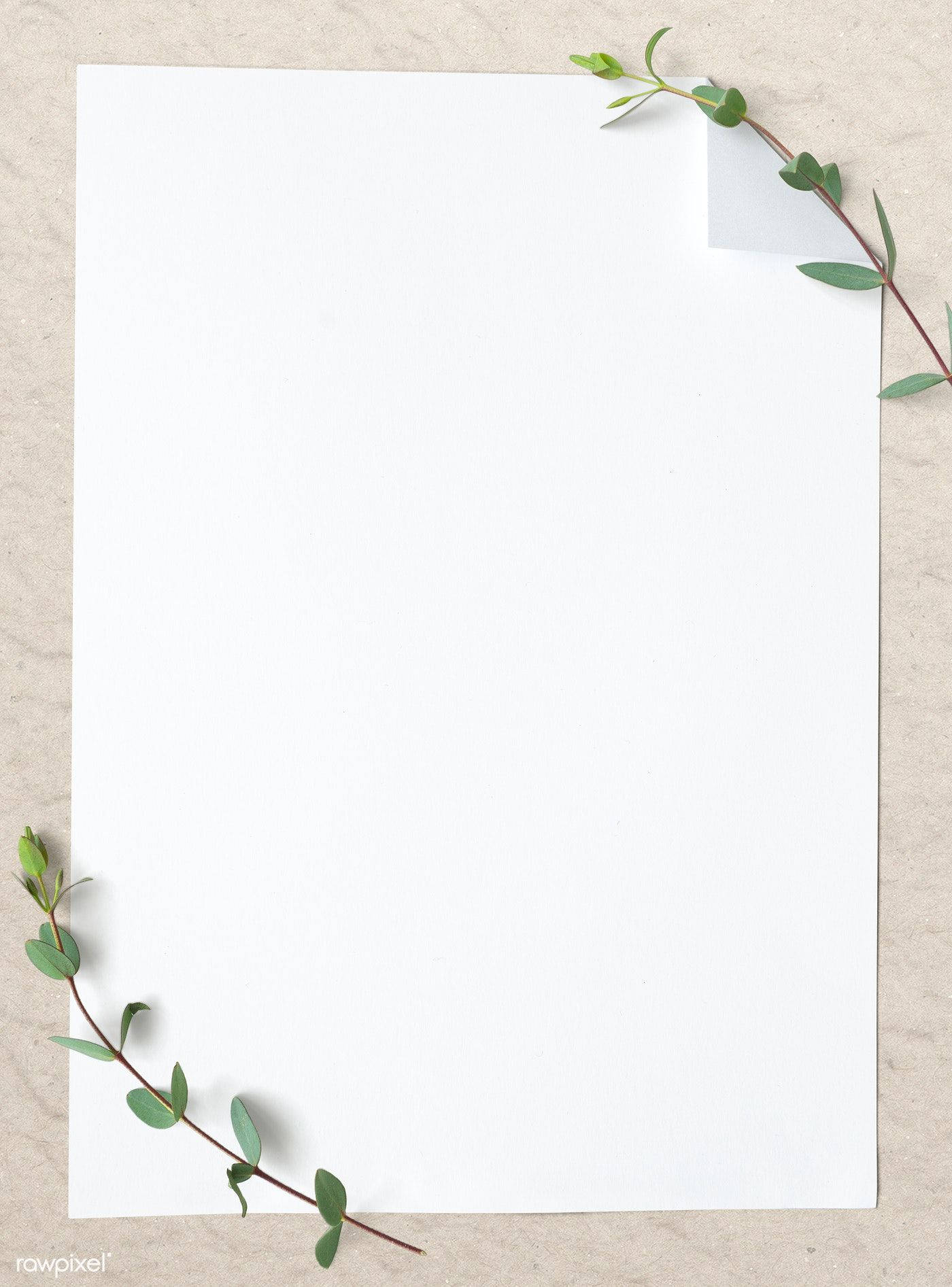 blank page, white sheet of paper, textured beige surface, HD Phone Wallpaper