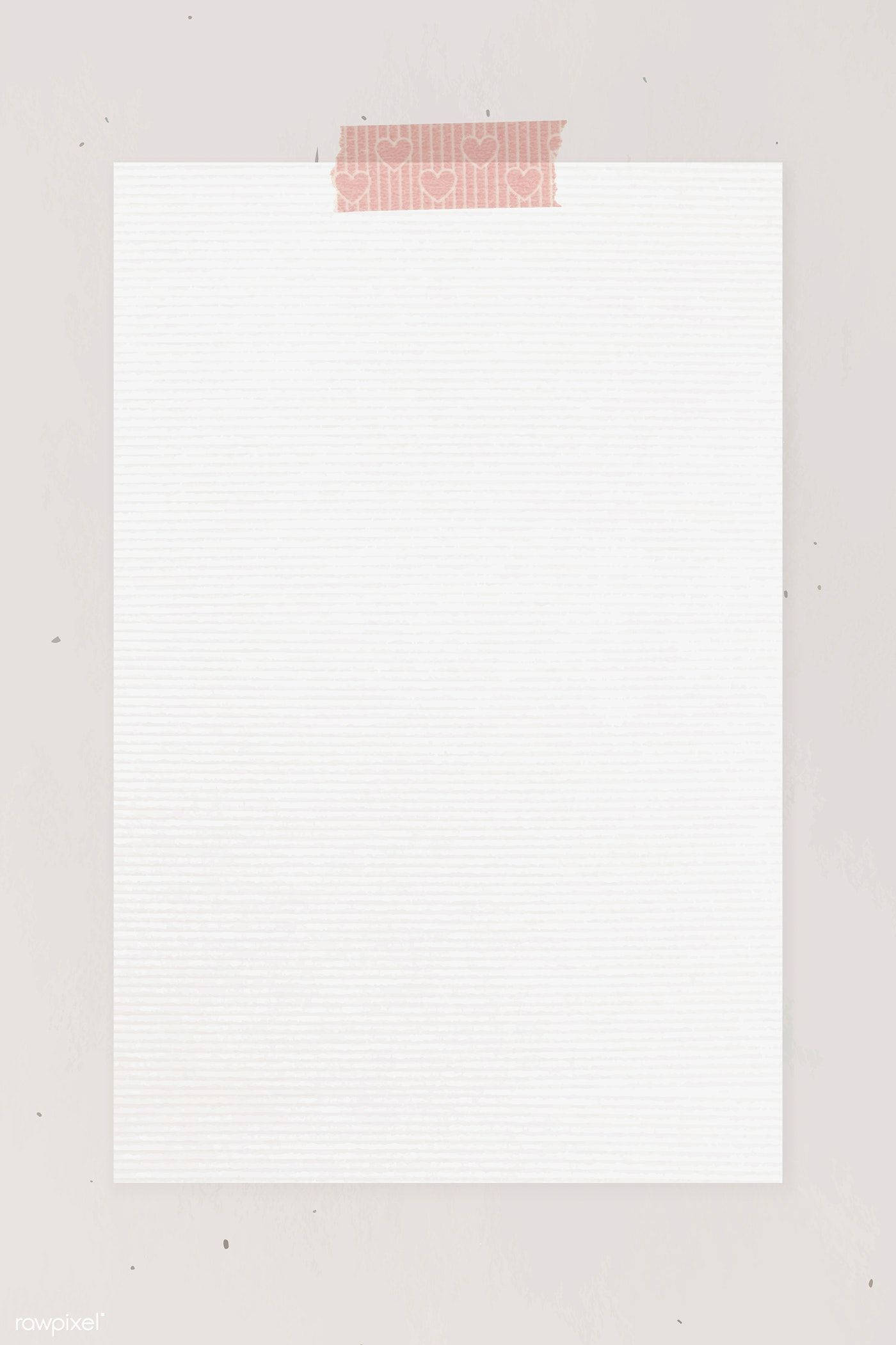 pink heart-patterned washi tape, soft textured wall, blank lined notebook page, Full HD Phone Wallpaper