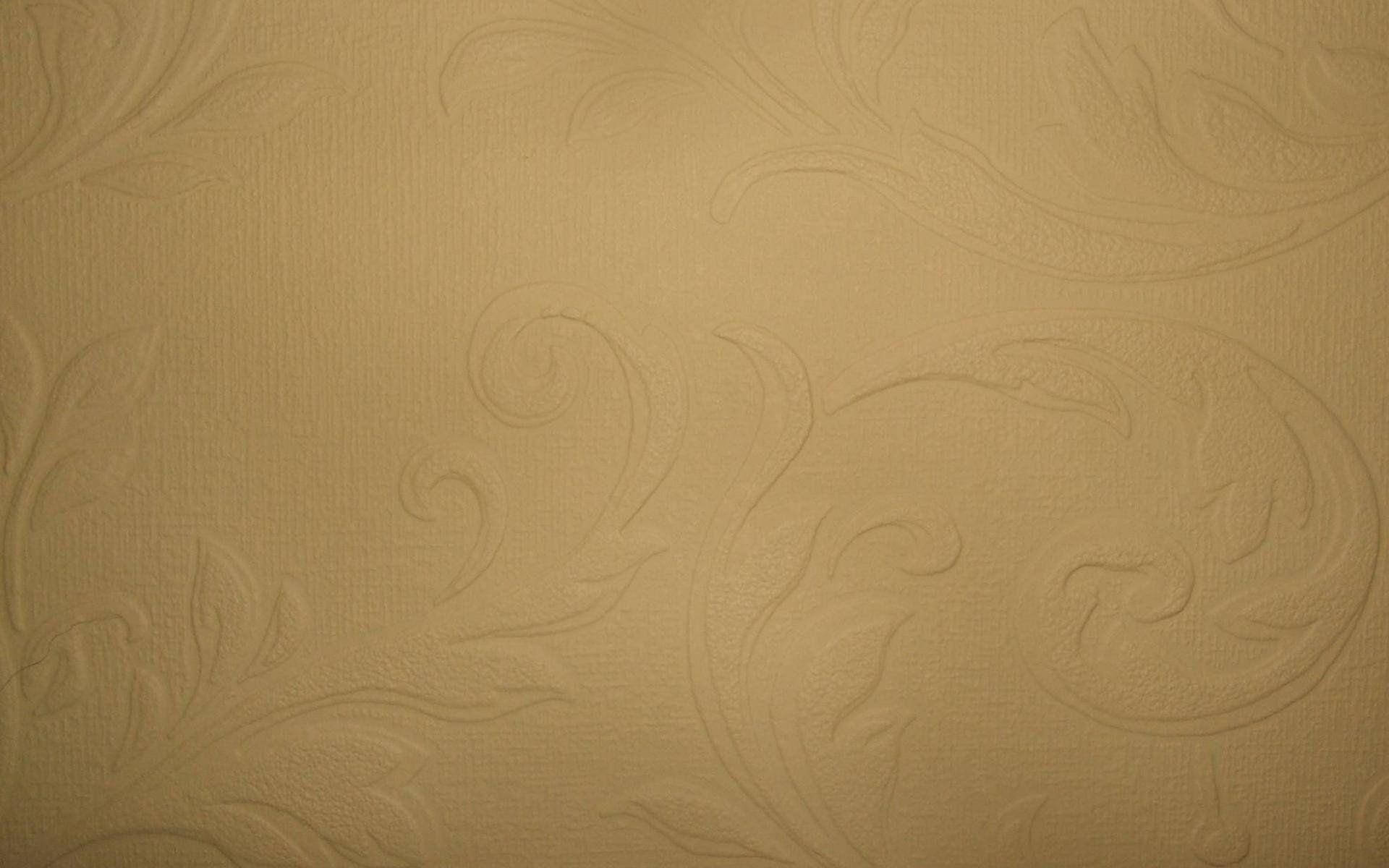 beige, textured wallpaper, embossed swirling floral patterns, Full HD Desktop Wallpaper
