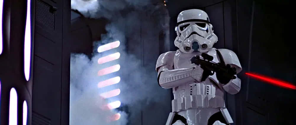 blaster rifles, stormtrooper, smoky corridor, SD Desktop Wallpaper