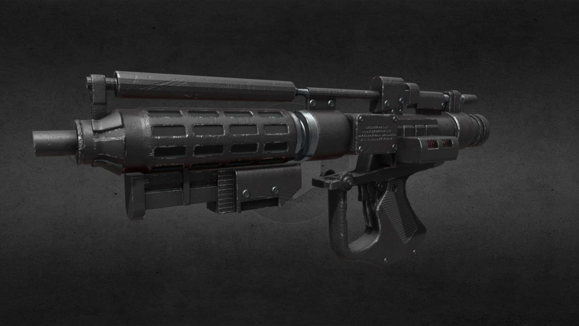 Blaster Rifles, futuristic black weapon, textured grip, Full HD Desktop Wallpaper