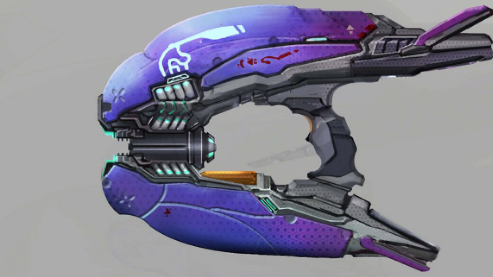 plasma rifle, purple, silver, Full HD Desktop Wallpaper