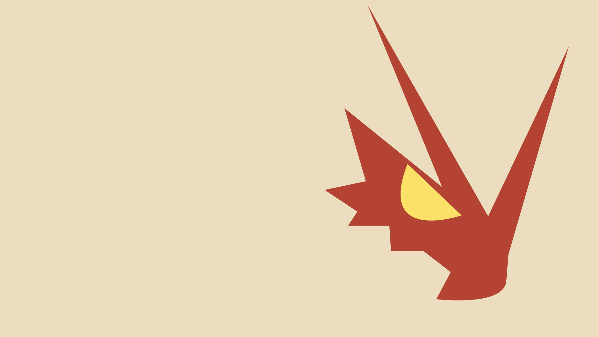 Blaziken, red, yellow eye, Full HD Desktop Wallpaper