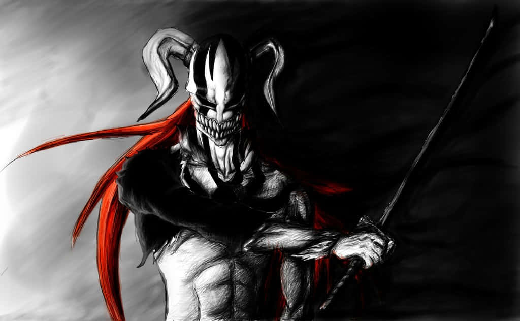 Bleach Hollow, skull mask, red cape, SD Desktop Wallpaper