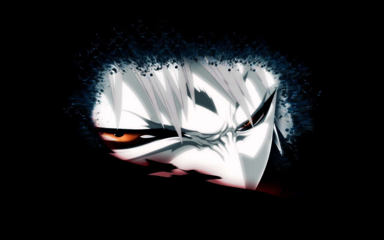 Bleach Hollow, glowing orange eyes, dark background, HD Desktop Wallpaper