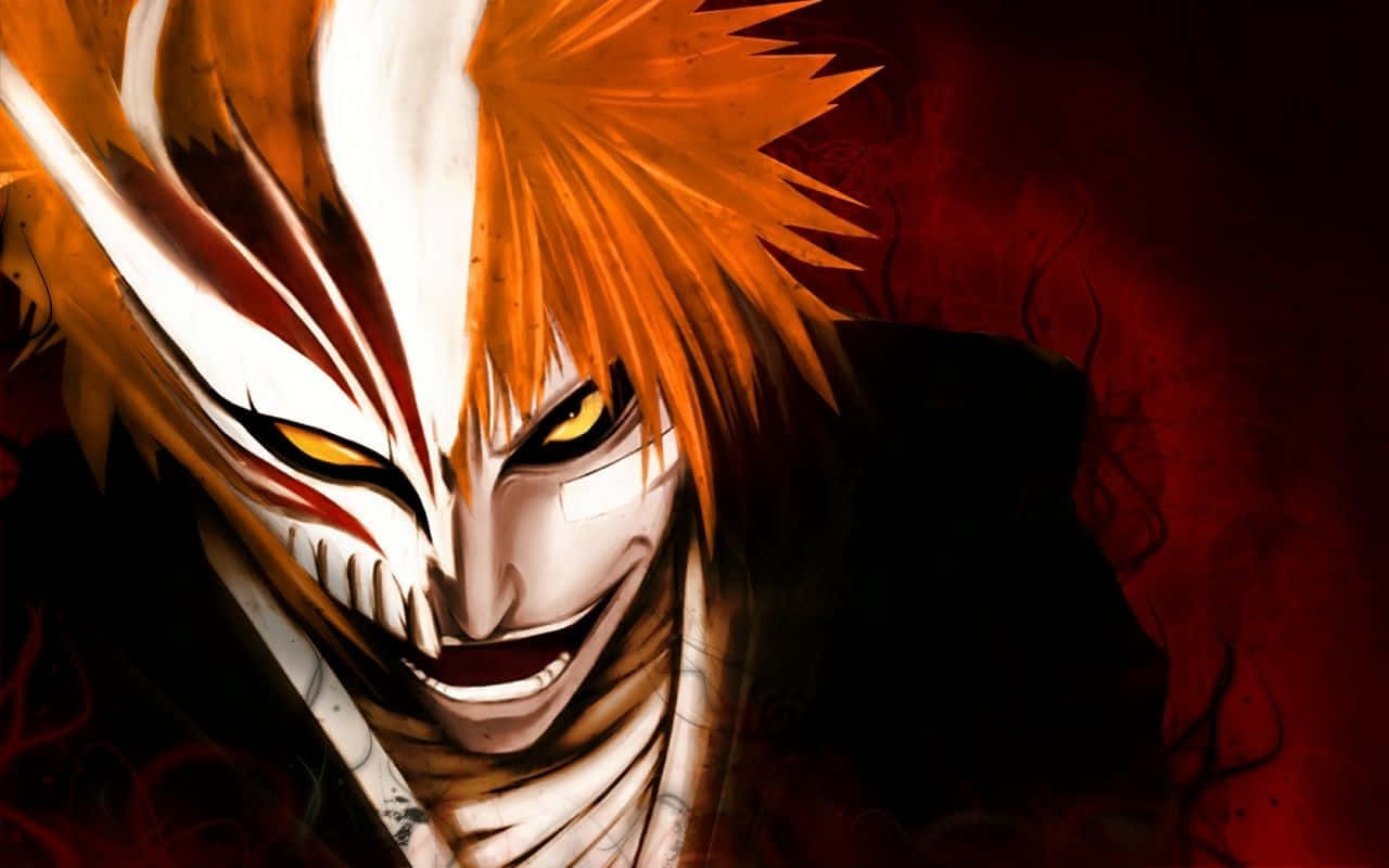 Bleach Hollow, anime character, spiky orange hair, HD Desktop Wallpaper