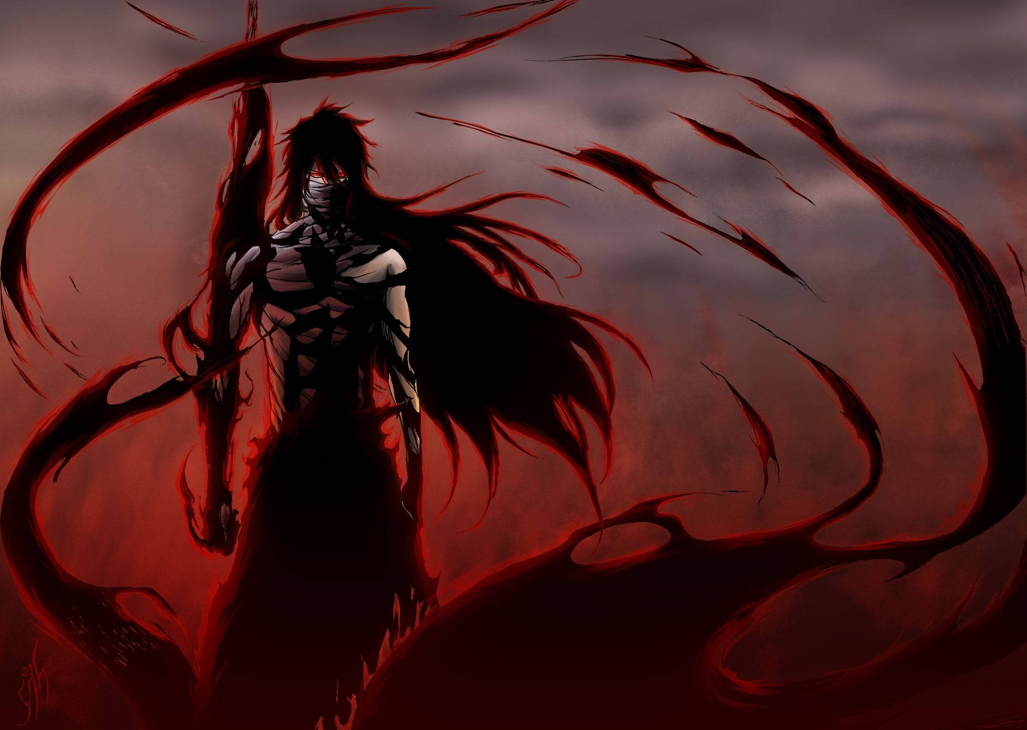 Bleach, Ichigo, mask, Full HD Desktop Wallpaper