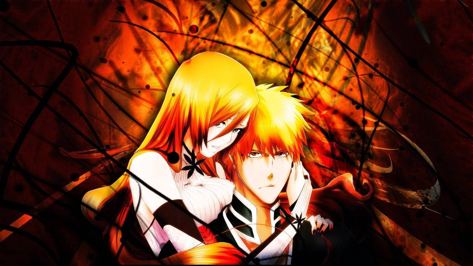 Bleach, Ichigo, fiery orange hair, HD Desktop Wallpaper