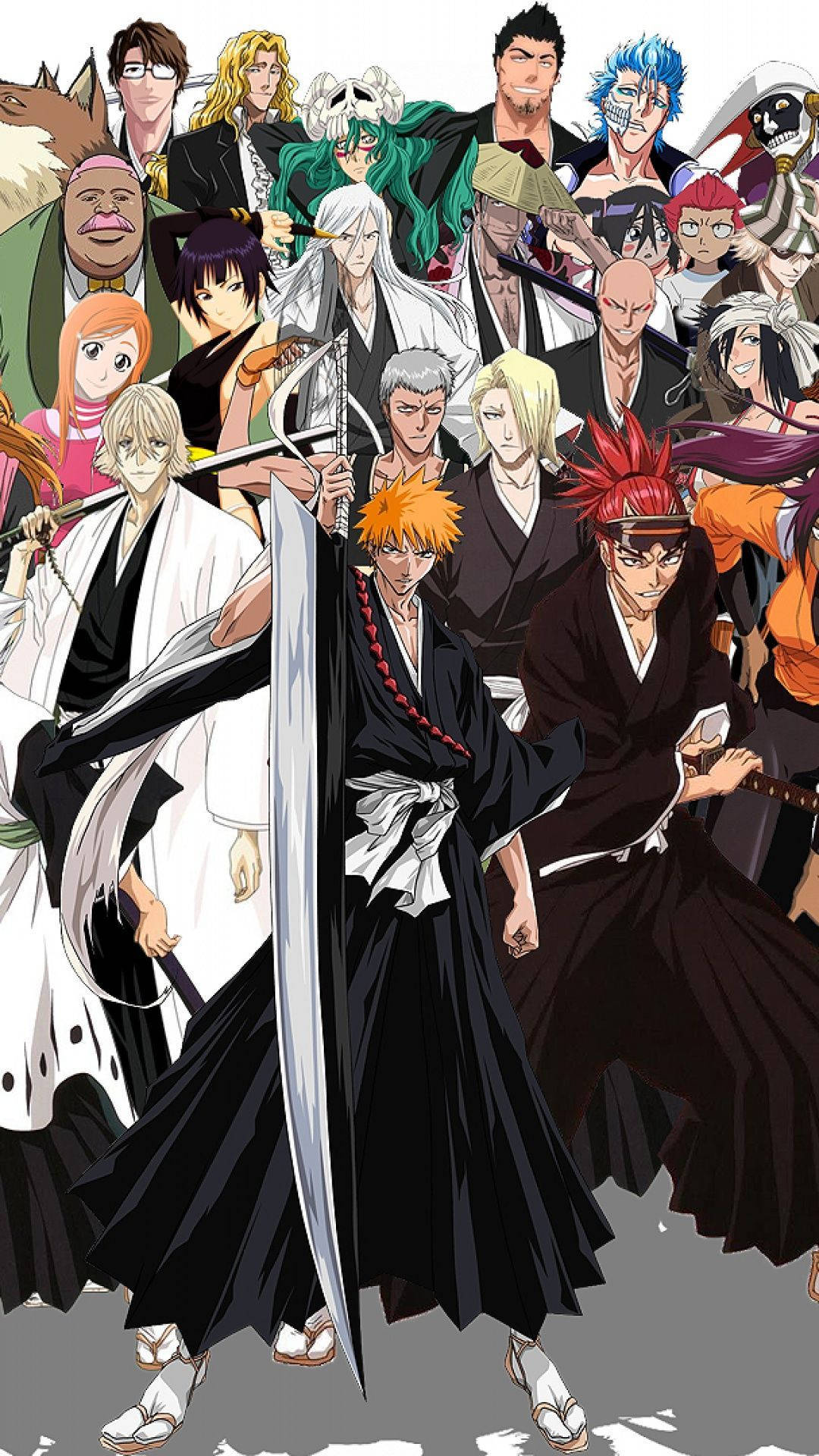 Bleach, iPhone, anime group portrait, Full HD Phone Wallpaper