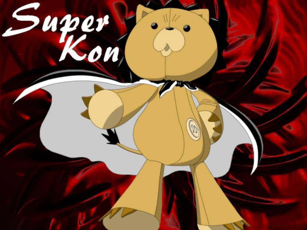 Bleach Kon, cartoon lion superhero, yellow suit, SD Desktop Wallpaper