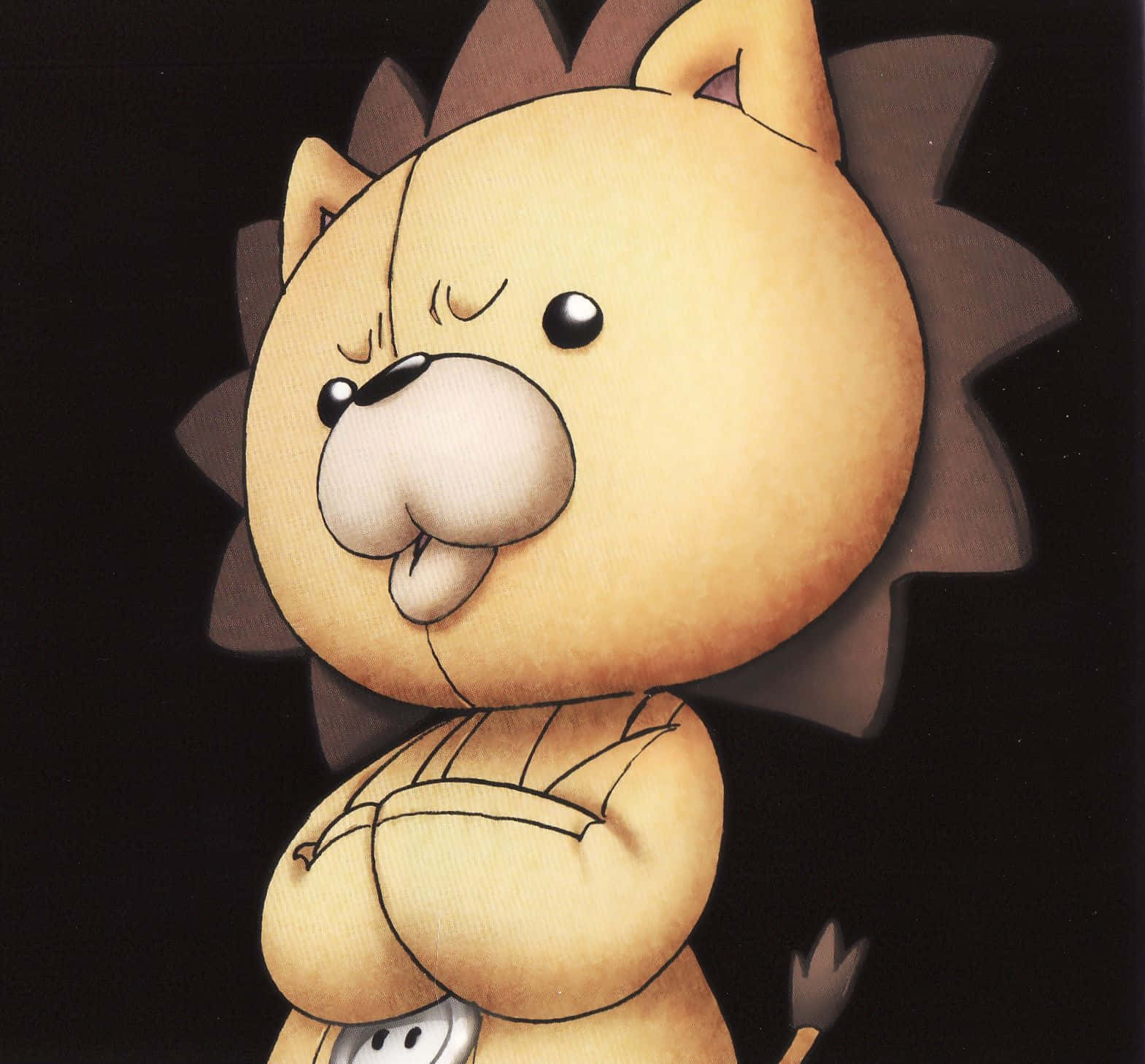 Bleach Kon, Kon, black background, HD Desktop Wallpaper