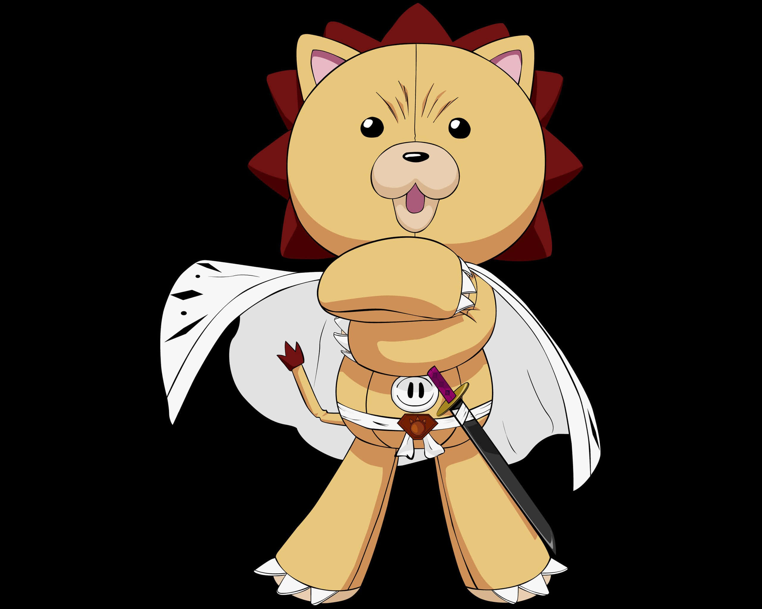 Bleach Kon, sunset, red mane, 2K Desktop Wallpaper