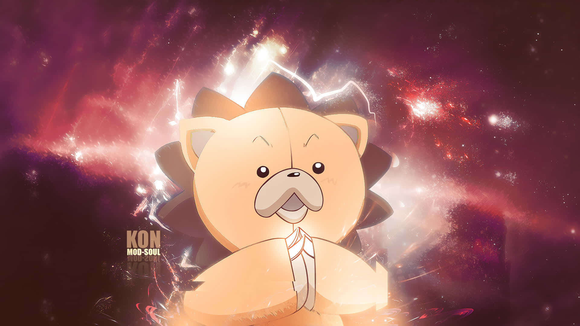Kon, Bleach, cosmic nebula, Full HD Desktop Wallpaper