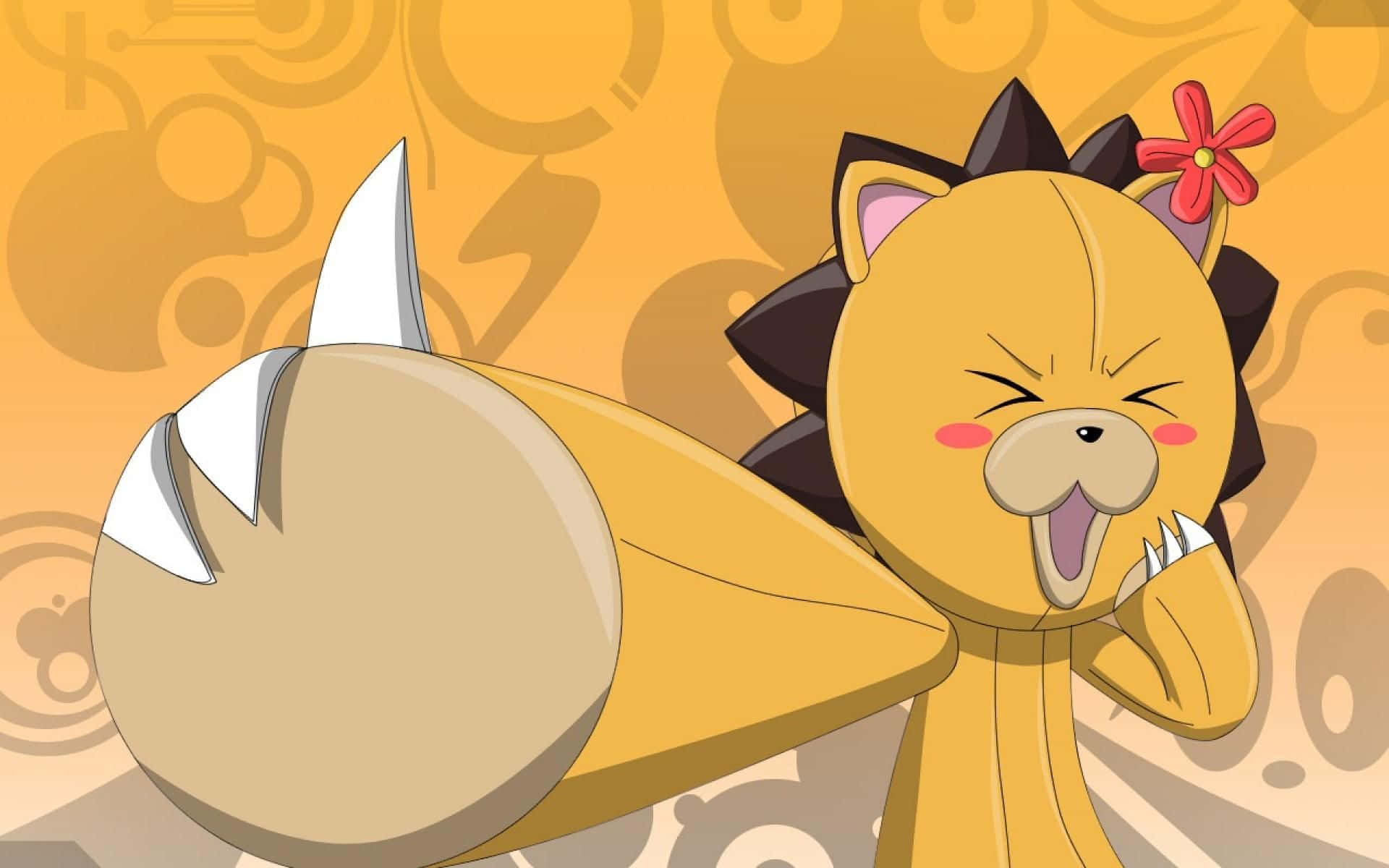 Bleach Kon, Kon, red flower, Full HD Desktop Wallpaper