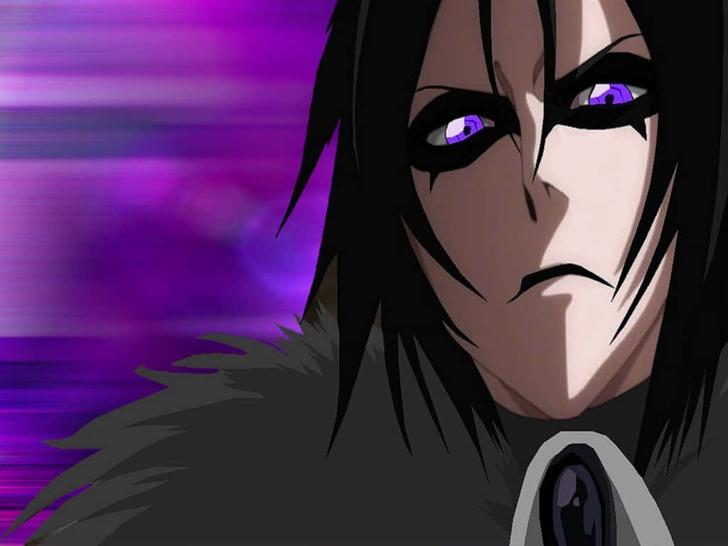 Bleach Muramasa, black hair, glowing purple eyes, SD Desktop Wallpaper