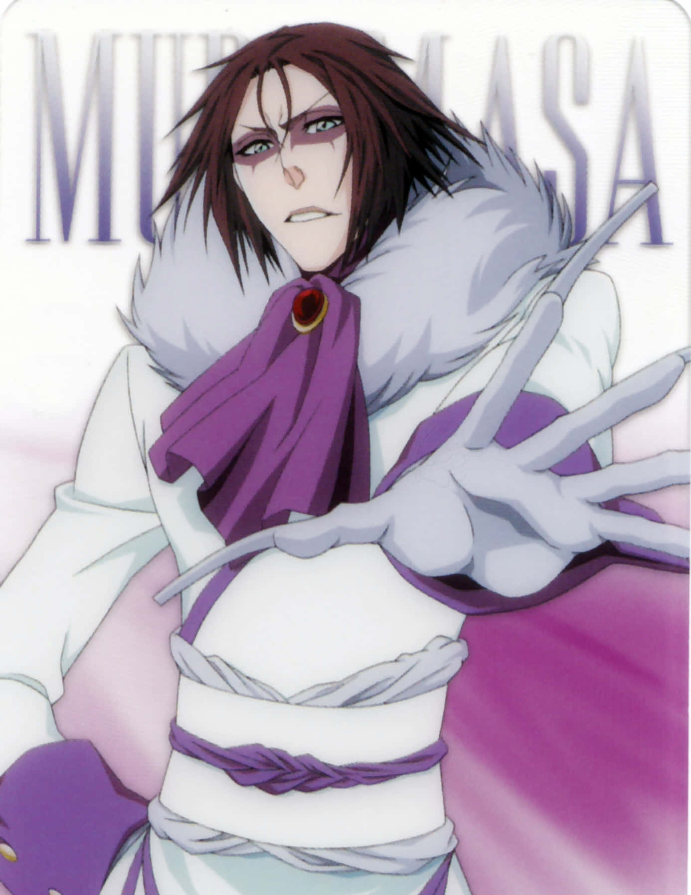 Bleach Muramasa, red hair, purple eyes, HD Phone Wallpaper