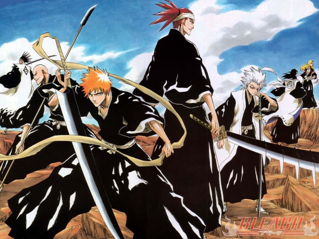 Bleach, PC, black and white robes, SD Desktop Wallpaper