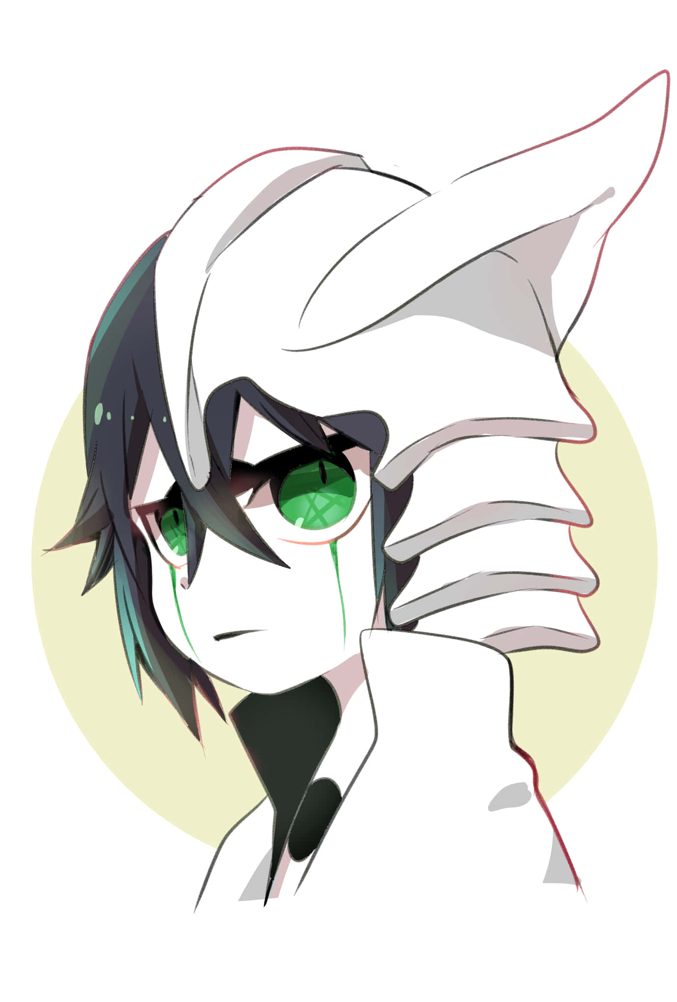 Bleach Phone, white mask, green eyes, Full HD Phone Wallpaper