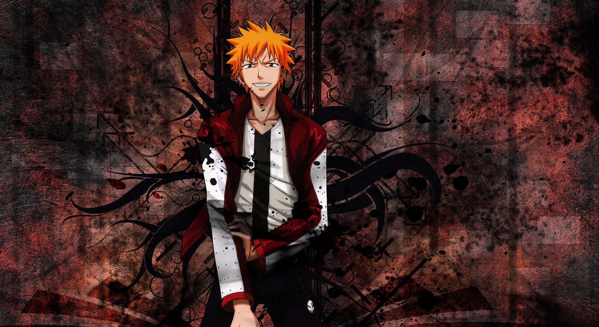 Bleach Thousand-year Blood War Arc, spiky orange hair, red jacket, HD Desktop Wallpaper