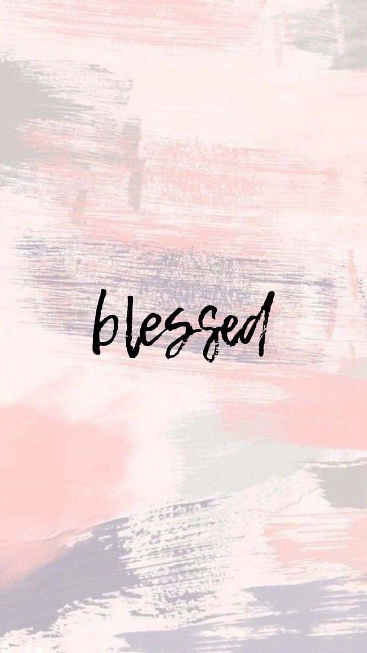 blessed, pastel pink gray, white, HD Phone Wallpaper