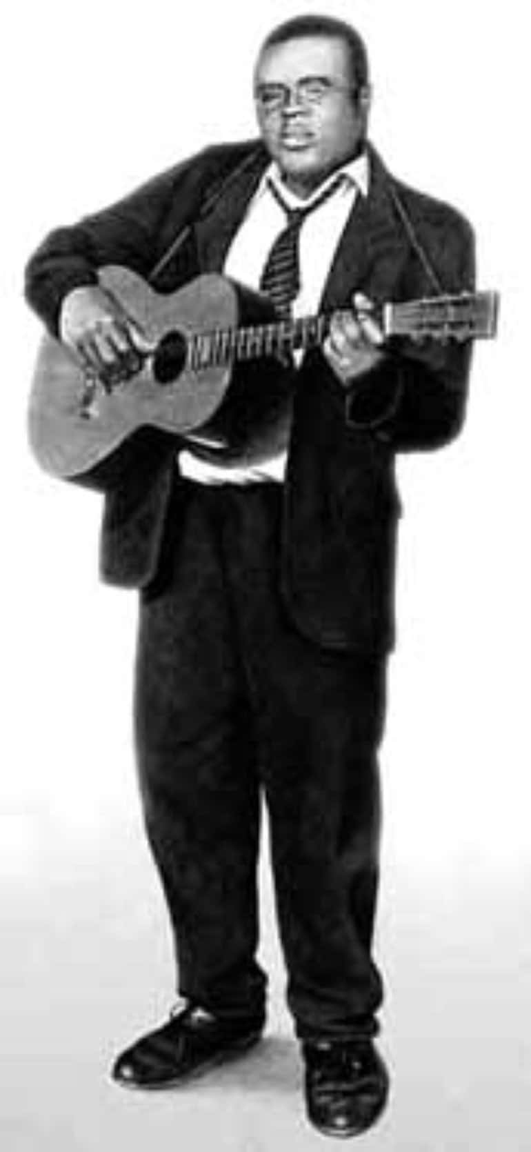 Blind Lemon Jefferson, acoustic guitar, suit, HD Phone Wallpaper
