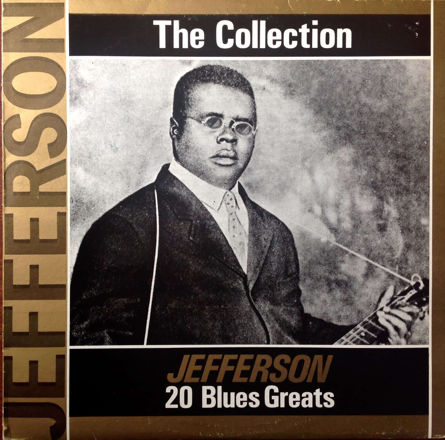 Blind Lemon Jefferson, 20 Blues Greats, vintage black and white, HD Desktop Wallpaper