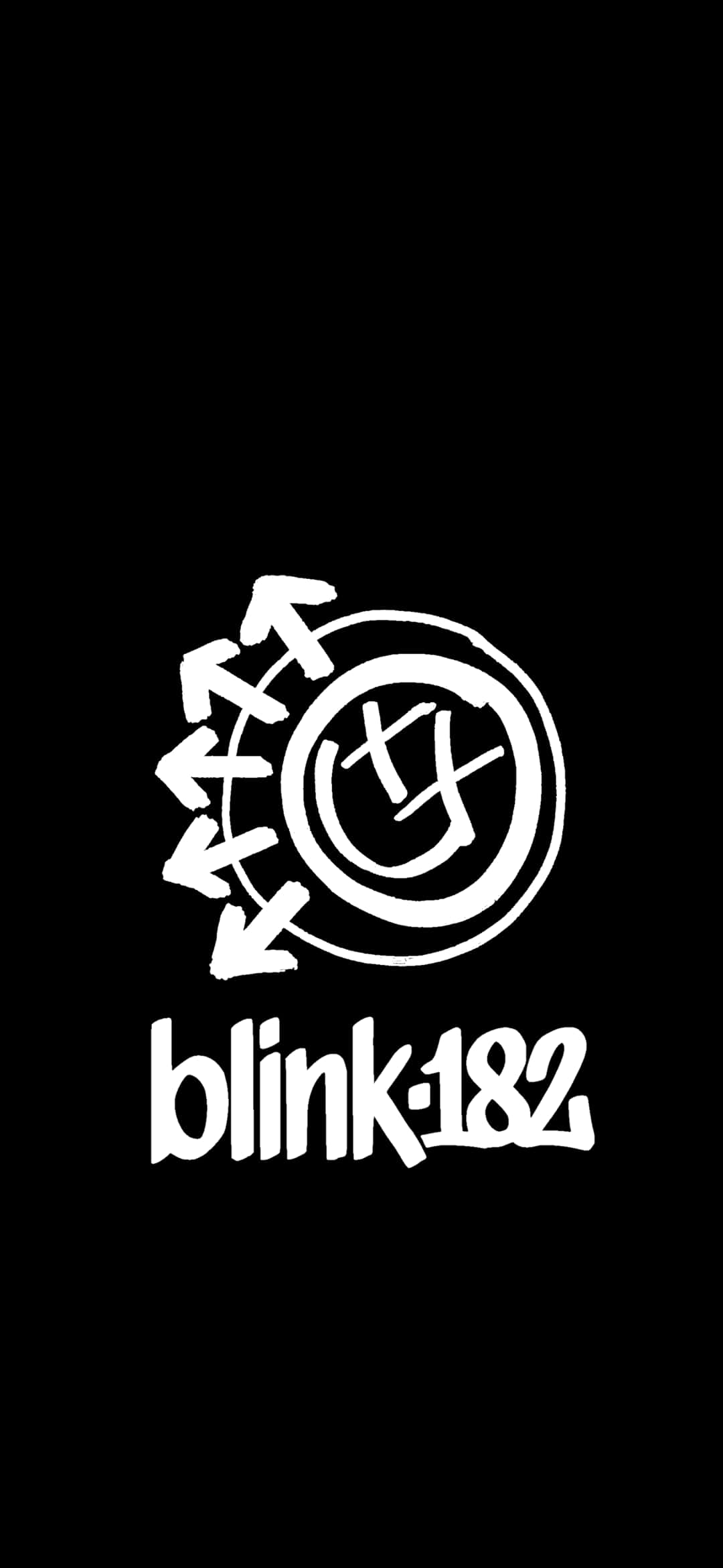 Blink-182, band logo, white logo, Full HD Phone Wallpaper