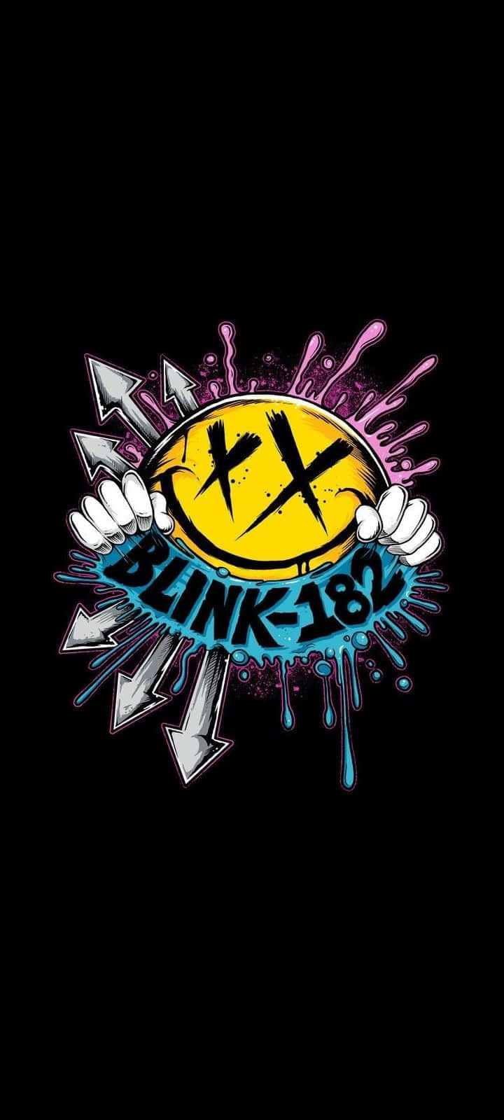 Blink-182, smiley face, yellow, HD Phone Wallpaper